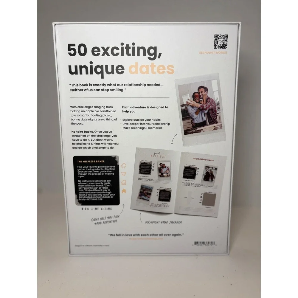 The Adventure Challenge Game Couples Limited Edition Dating 50‎ Scratch-off NEW